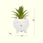 Load image into Gallery viewer, Cute Cat Ceramic Planter - Home Decor | Artificial Garden | Ceramic Planter | Cat Planter