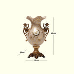 Load image into Gallery viewer, Golden Flourish Vase Decorative Vase | Polyresin Vase|Floral Vase|Home Decor|Tabletop Decor|Decorative Accents|Home Decor Accents|Statement Piece | Hand painted Vase