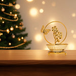 Load image into Gallery viewer, Butterfly Dreams Bowl Pooja Bowl | Spiritual Decor | Floral Decor | Metal Bowl