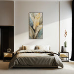 Load image into Gallery viewer, Golden Leaves Harmony – Hand-Painted Art Decor| Wall Hanging | Flower Art | Floral Art | Home Decor| Wall Decor