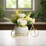 Load image into Gallery viewer, Blooming Bicycle(Yellow) - Ceramic Planter| Home Decor | Table Top Plants