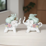 Load image into Gallery viewer, Prosperity Pals Home Decor | Elephant Decor | Showpieces | Porcelain Showpieces