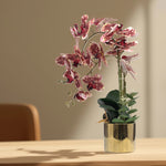 Load image into Gallery viewer, Golden Bloom(Crimson) - Flowers For Decor | Crimson Flowers Decor | Shelves Decor