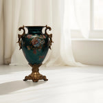 Load image into Gallery viewer, Regal Bloom Vase - Decorative Vase | Polyresin Vase|Floral Vase|Home Decor|Tabletop Decor|Decorative Accents|Home Decor Accents|Statement Piece | Hand painted Vase