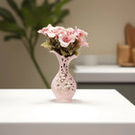 Load image into Gallery viewer, Rosy Romance Vase Pastel Floral | Flower Vase | Ceramic Vases | Home Decor Gifts | Living Room Decor | Flower Vase for Table