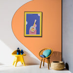 Load image into Gallery viewer, 3D Abstract Guitar Frame - Purple Wall Hanging | Wall Decor | Wall Art | Home Decor | Abstract Art