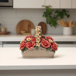 Load image into Gallery viewer, Rose Basket(Red) - Console Table Decor | Home Decor | Decor for Living Room | Bedroom Decor