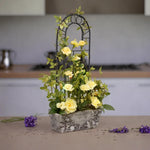 Load image into Gallery viewer, Rose Trellis(Yellow) - Flowers For Decor | Yellow Flowers Decor | Shelves Decor