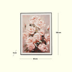 Load image into Gallery viewer, Blush Blooms – Rose Canvas Art Decor | Wall Hanging| Flower Art | Floral Art| Home Decor| Wall Decor