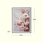 Load image into Gallery viewer, Blooming Charm – Pink and White Floral Canvas Art Decor| Wall Hanging| Flower Art | Floral Art| Home Decor| Wall Decor