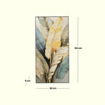 Load image into Gallery viewer, Golden Leaves Harmony – Hand-Painted Art Decor| Wall Hanging | Flower Art | Floral Art | Home Decor| Wall Decor