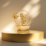 Load image into Gallery viewer, Butterfly Dreams Bowl Pooja Bowl | Spiritual Decor | Floral Decor | Metal Bowl