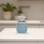 Load image into Gallery viewer, Mini Ombre Ceramic Vase - White and Blue Ceramic flower vase | decorative vases | small vases for flowers | Ceramic near me | decorative vases for living room | Ceramic home decor items