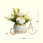 Load image into Gallery viewer, Blooming Bicycle(Yellow) - Ceramic Planter| Home Decor | Table Top Plants