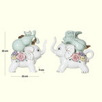 Load image into Gallery viewer, Prosperity Pals Home Decor | Elephant Decor | Showpieces | Porcelain Showpieces