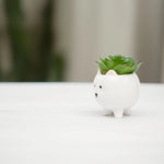 Load image into Gallery viewer, Cute Dog Ceramic Planter - Home Decor | Artificial Garden | Ceramic Vase | Dog Planter