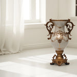 Load image into Gallery viewer, Gilded Grace Vase - Decorative Vase | Polyresin Vase|Floral Vase|Home Decor|Tabletop Decor|Decorative Accents|Home Decor Accents|Statement Piece | Hand painted Vase