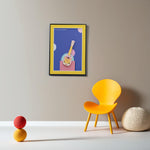 Load image into Gallery viewer, 3D Abstract Guitar Frame - Purple Wall Hanging | Wall Decor | Wall Art | Home Decor | Abstract Art