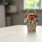 Load image into Gallery viewer, Rose Basket (Multicolour) - Console Table Decor|Home Decor |Decor for Living Room|Center Table Decor