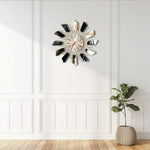 Load image into Gallery viewer, "Modern Starburst Wall Clock Wall Clock|Modern Clock|Hanging Clock|Decorative Clock|Home Decor|Wall Decor|Modern Decor"