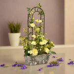 Load image into Gallery viewer, Rose Trellis(Yellow) - Flowers For Decor | Yellow Flowers Decor | Shelves Decor