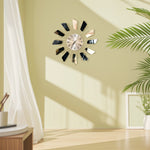 Load image into Gallery viewer, "Modern Starburst Wall Clock Wall Clock|Modern Clock|Hanging Clock|Decorative Clock|Home Decor|Wall Decor|Modern Decor"