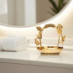 Load image into Gallery viewer, Golden Basket Pooja Bowl | Spiritual Decor | Pooja Decor