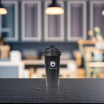 Load image into Gallery viewer, Matte Black Coffee Tumbler - Coffee Tumbler | Home Decor | Coffee Holder