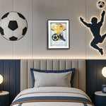 Load image into Gallery viewer, Football Fever Frame Home Decor| Wall Decor| Wall Hanging| Football Frame