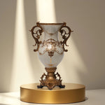 Load image into Gallery viewer, Gilded Grace Vase - Decorative Vase | Polyresin Vase|Floral Vase|Home Decor|Tabletop Decor|Decorative Accents|Home Decor Accents|Statement Piece | Hand painted Vase