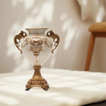 Load image into Gallery viewer, Opulent Elegance Decorative Vase | Polyresin Vase|Floral Vase| Home Decor|Tabletop Decor|Decorative Accents|Home Decor Accents|Statement Piece | Hand painted Vase