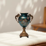 Load image into Gallery viewer, Sapphire Bloom Vase Decorative Vase | Polyresin Vase|Floral Vase|Home Decor|Tabletop Decor|Decorative Accents|Home Decor Accents|Statement Piece | Hand painted Vase