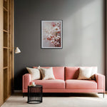 Load image into Gallery viewer, Blooming Charm – Pink and White Floral Canvas Art Decor| Wall Hanging| Flower Art | Floral Art| Home Decor| Wall Decor