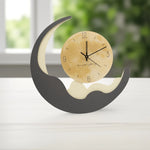 Load image into Gallery viewer, Modern Moon Shaped - Wall Clock | Hanging Clock | Decorative Clock | Home Decor | Wall Decor