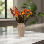 Load image into Gallery viewer, Sculpted Petal Vase - Home decor | Ceramic Decor| Vases| Ceramic Vases