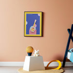 Load image into Gallery viewer, 3D Abstract Guitar Frame - Purple Wall Hanging | Wall Decor | Wall Art | Home Decor | Abstract Art