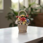 Load image into Gallery viewer, Rose Basket (Multicolour) - Console Table Decor|Home Decor |Decor for Living Room|Center Table Decor