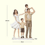 Load image into Gallery viewer, Family Togetherness - Happy Family Statue | Family Decor | Living Room Decor