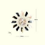 Load image into Gallery viewer, "Modern Starburst Wall Clock Wall Clock|Modern Clock|Hanging Clock|Decorative Clock|Home Decor|Wall Decor|Modern Decor"