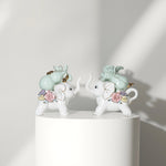 Load image into Gallery viewer, Prosperity Pals Home Decor | Elephant Decor | Showpieces | Porcelain Showpieces