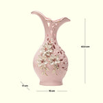 Load image into Gallery viewer, Rosy Romance Vase Pastel Floral | Flower Vase | Ceramic Vases | Home Decor Gifts | Living Room Decor | Flower Vase for Table