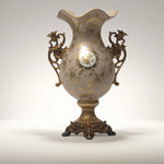 Load image into Gallery viewer, Golden Flourish Vase Decorative Vase | Polyresin Vase|Floral Vase|Home Decor|Tabletop Decor|Decorative Accents|Home Decor Accents|Statement Piece | Hand painted Vase