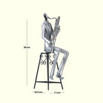 Load image into Gallery viewer, The Silver Bassist Home Decor | Polyresin Decor | Music Decor