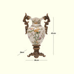 Load image into Gallery viewer, Golden Blossom Vase Decorative Vase|Polyresin Vase|Floral Vase|Home Decor|Tabletop Decor|Decorative Accents|Home Decor Accents|Statement Piece