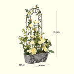 Load image into Gallery viewer, Rose Trellis(Yellow) - Flowers For Decor | Yellow Flowers Decor | Shelves Decor