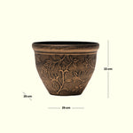 Load image into Gallery viewer, Woven Brown Planter - Planter Decor | Standalone Decorative Piece | Garden Decor