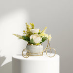 Load image into Gallery viewer, Blooming Bicycle(Yellow) - Ceramic Planter| Home Decor | Table Top Plants