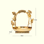 Load image into Gallery viewer, Golden Basket Pooja Bowl | Spiritual Decor | Pooja Decor