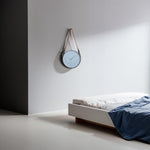 Load image into Gallery viewer, Modern Minimalist Wall Clock with Leather Strap - Wall Clock| Minimalist Clock | Hanging wall Clock | Decorative Clock | Home Decor | Wall Decor | Minimalist Decor
