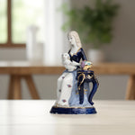 Load image into Gallery viewer, Victorian Lady with Dog Figurine Home Decor | Porcelain Decor | Victorian Decor